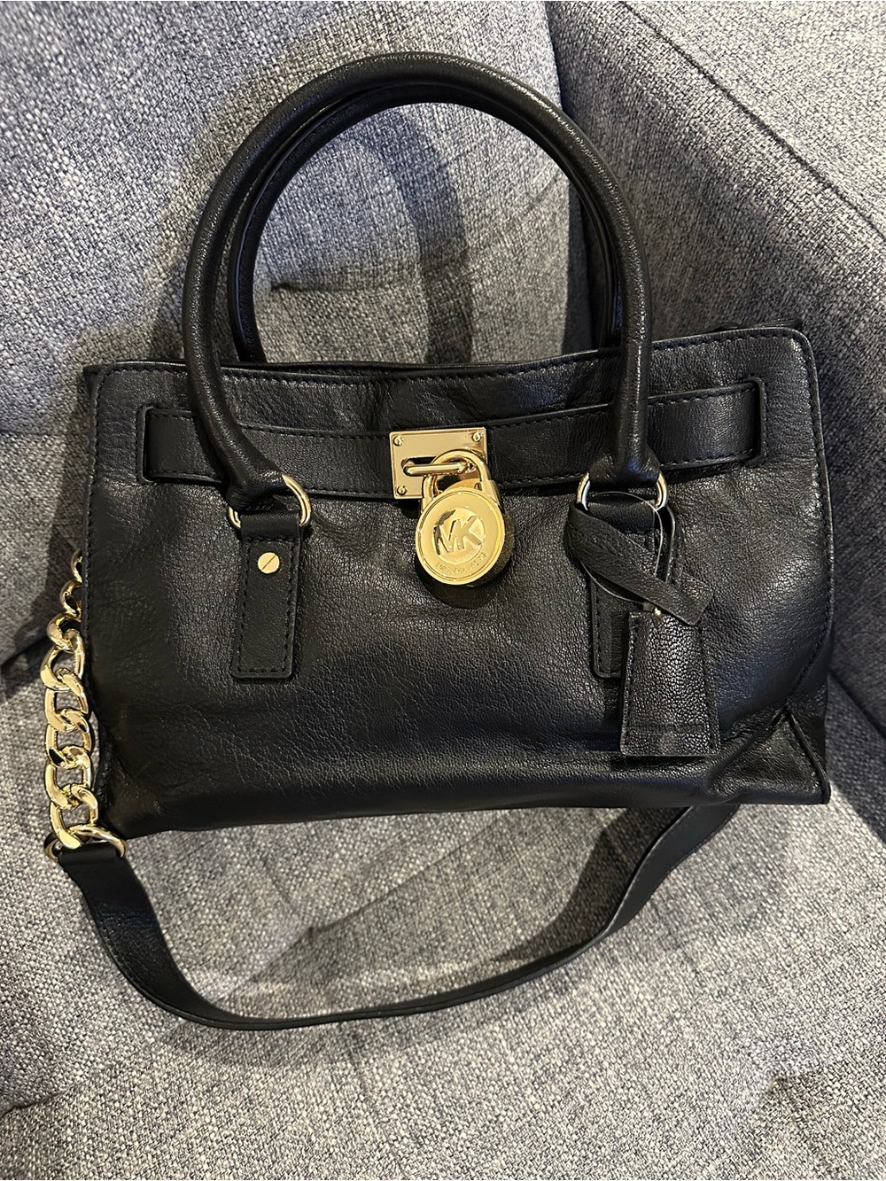 New Michael Kors Hamilton Satchel Black